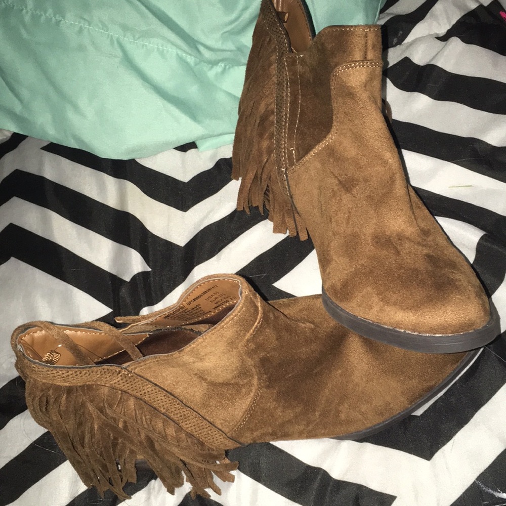Suede booties